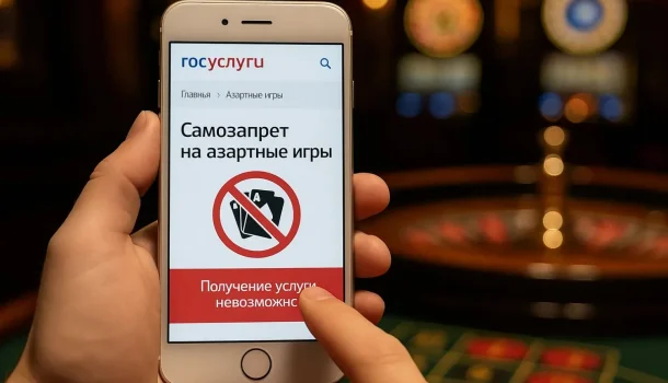 С марта 2025 действует закон о самозапрете на азартные игры через госуслуги