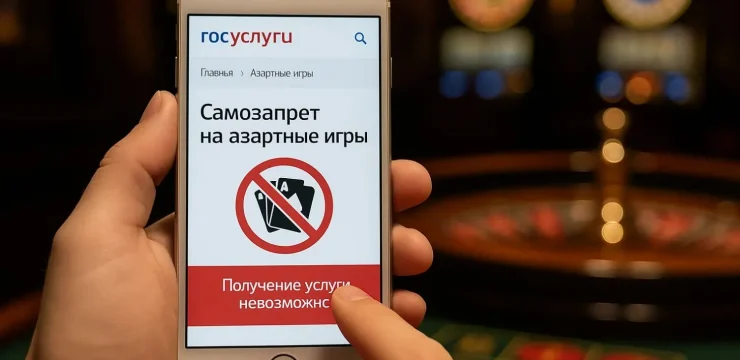 С марта 2025 действует закон о самозапрете на азартные игры через госуслуги